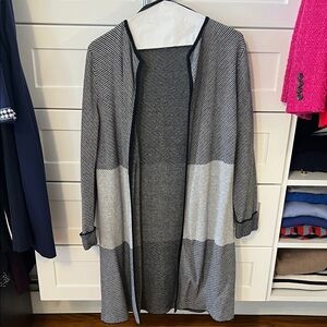 Kasper Monochrome Knit Cardigan